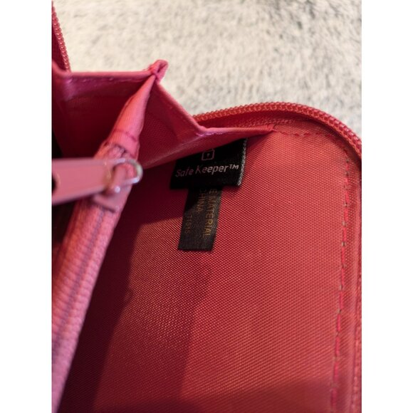 Vtg Safekeeper Zip Around Wallet Organizer Pink Floral Checkbook Picture Windows - Picture 7 of 12